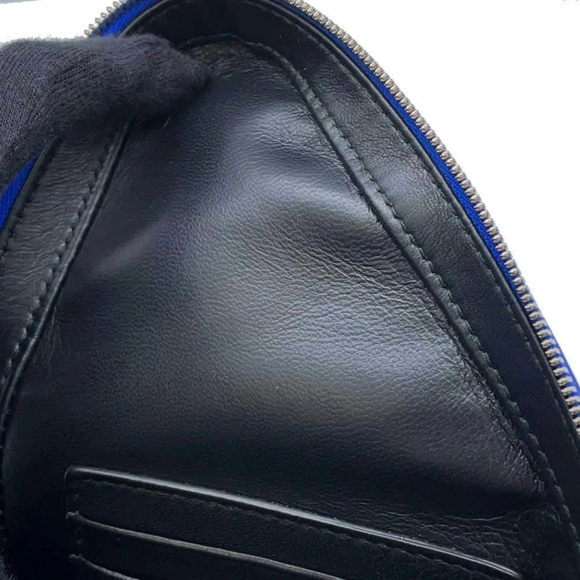 Balenciaga Triangle Blue Leather Bag
