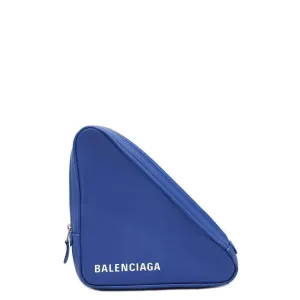 Balenciaga Triangle Blue Leather Bag