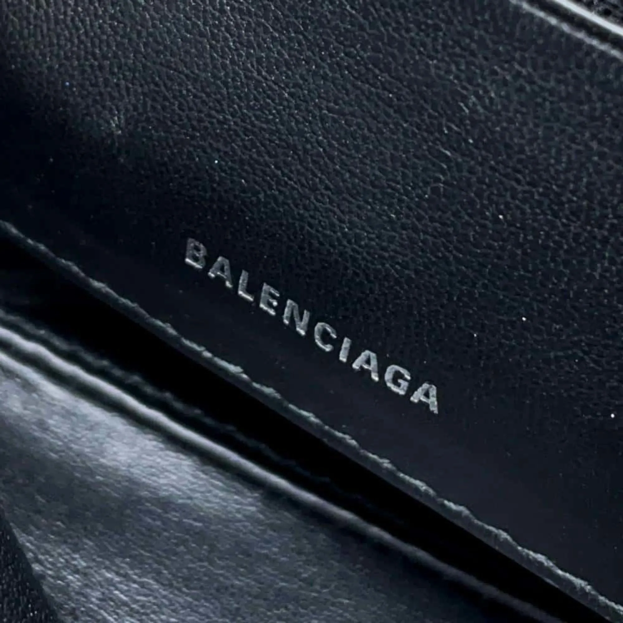 Balenciaga Triangle Blue Leather Bag