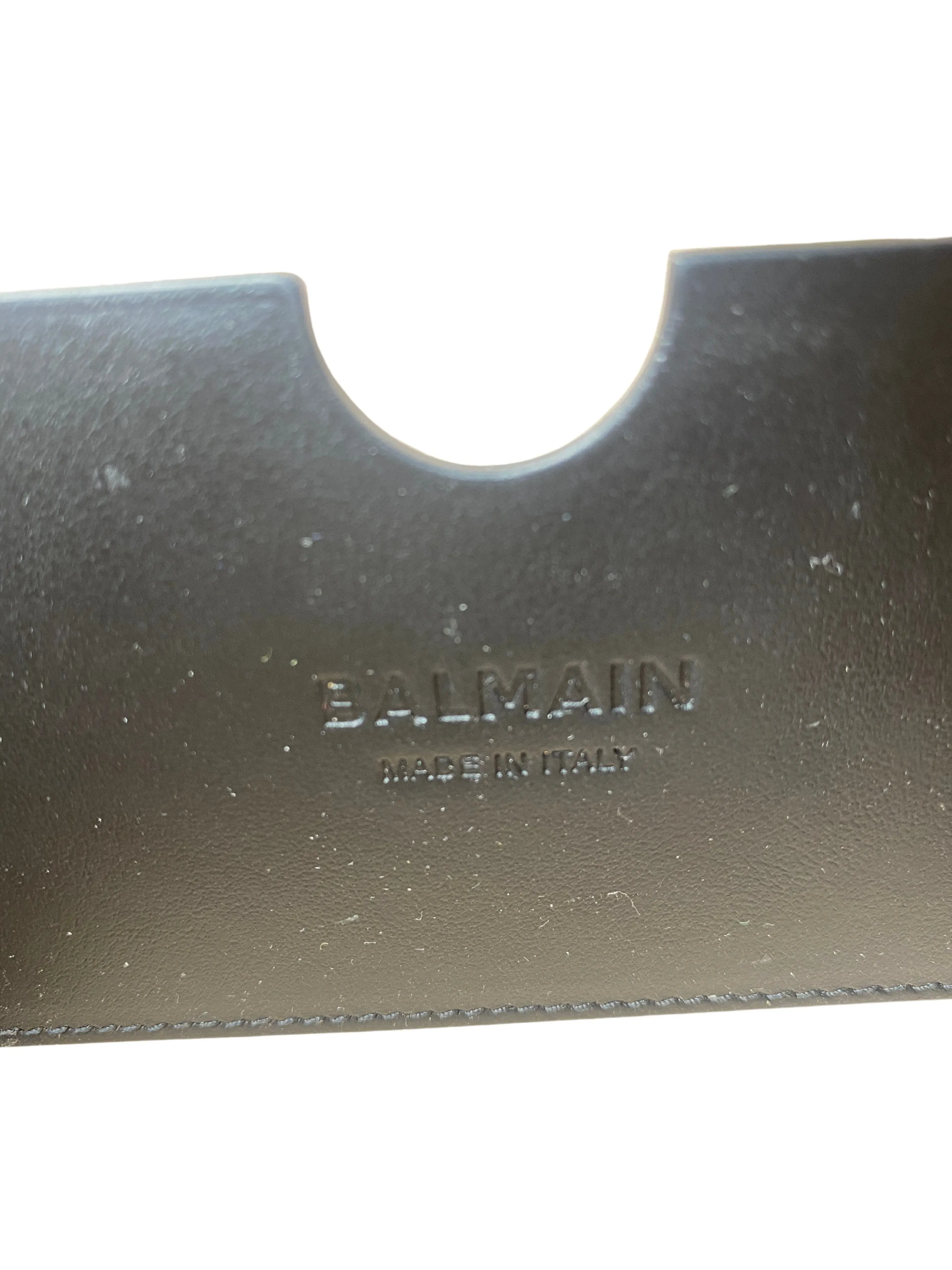 Balmain Bbuzz Black Leather Bag