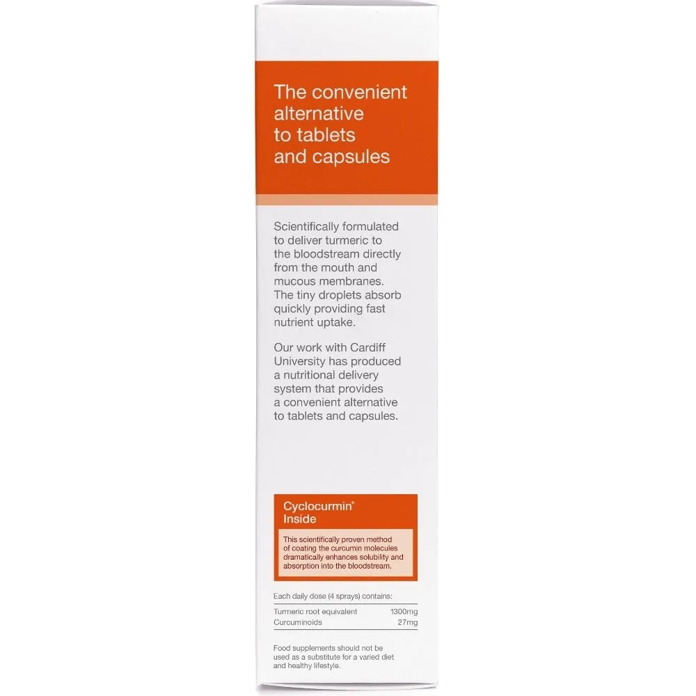 BetterYou Turmeric 1300mg Daily Oral Spray 25ml