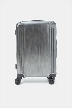 Black Textured Trolley Luggage Trolley (24 Inch)