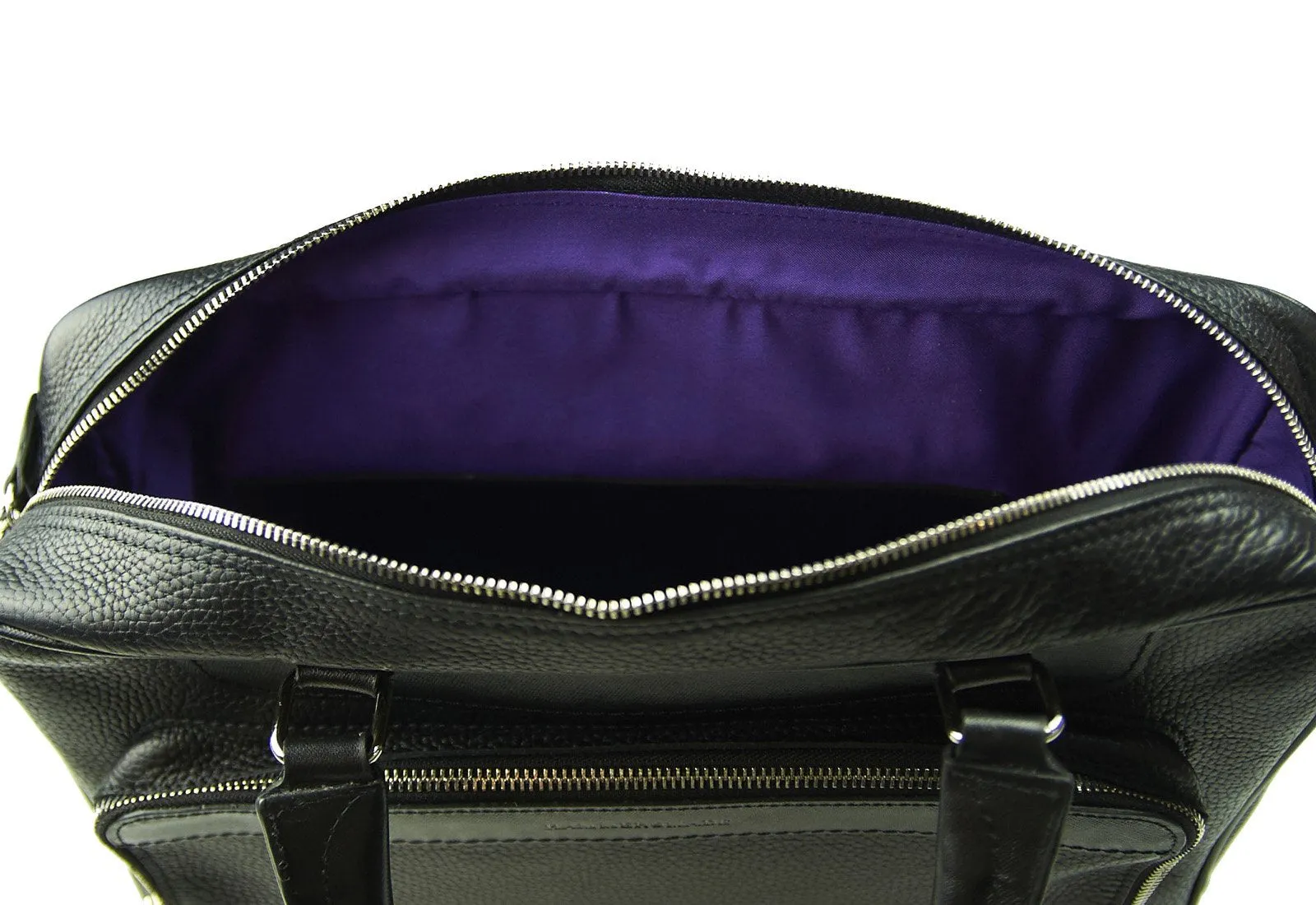 Black/purple laptop bag