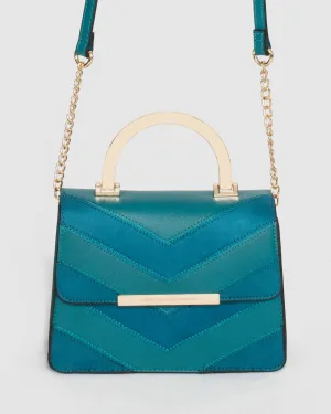 Blue Almira Arrow Tote Bag