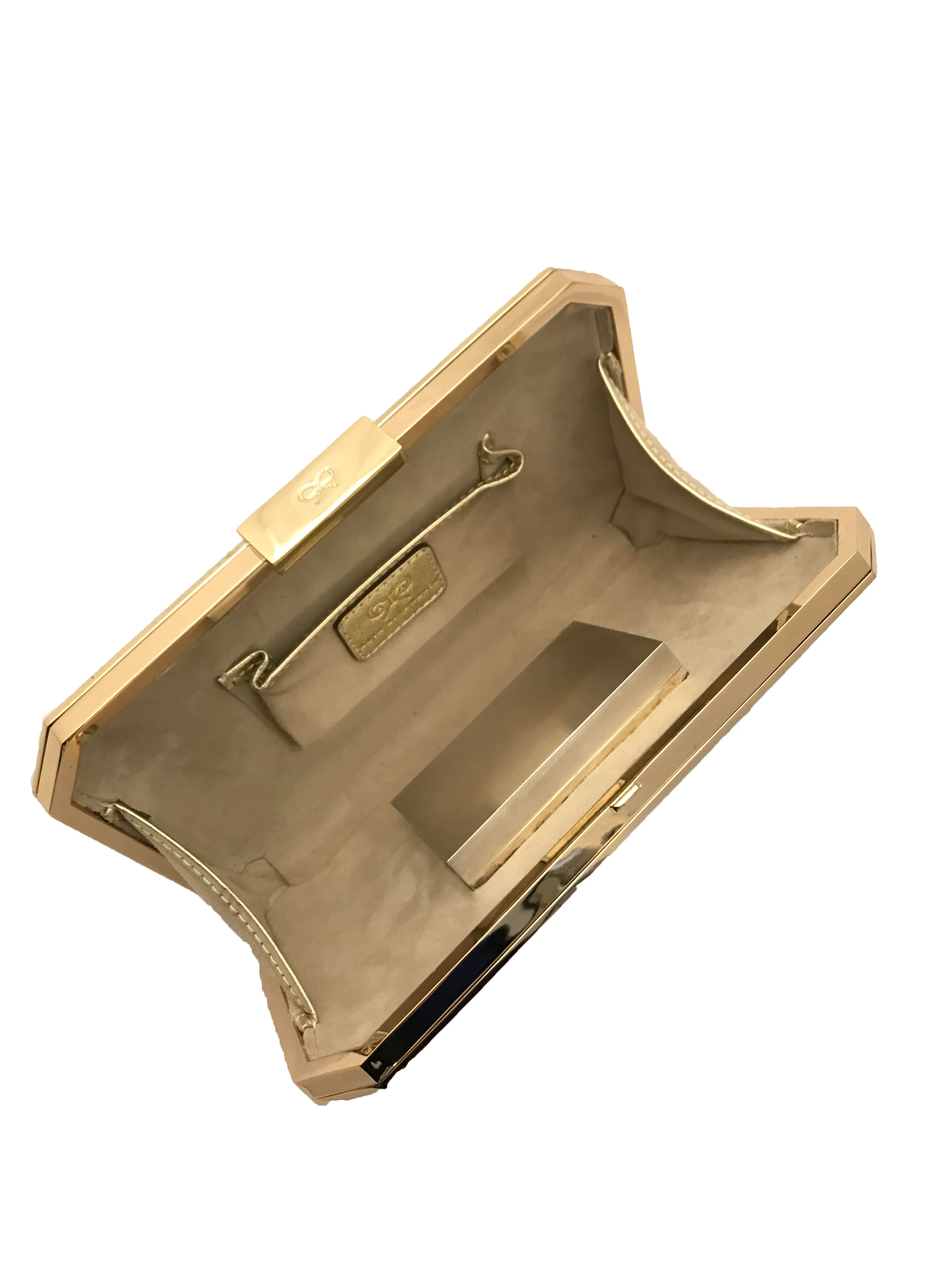 Bluebell Guilloche & Stingray Duke Clock Clutch