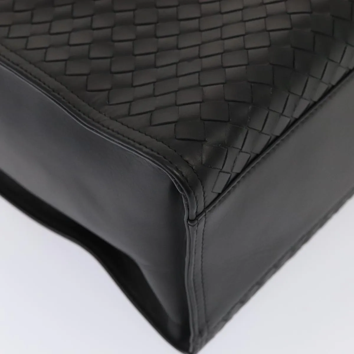 Bottega Veneta Intrecciato Black Leather Bag
