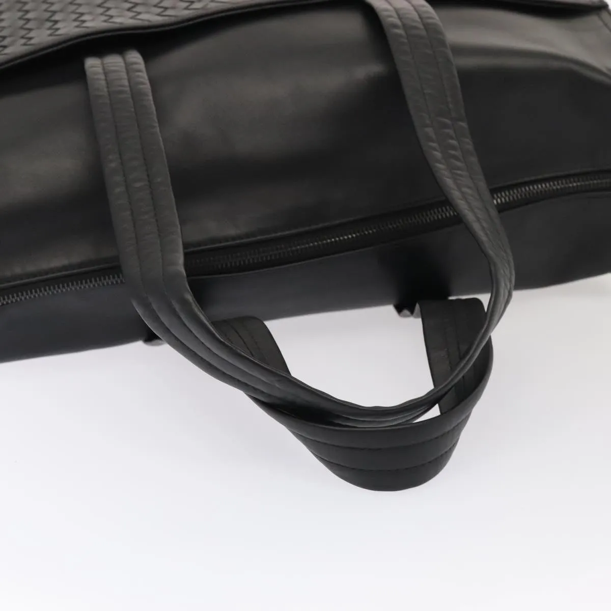 Bottega Veneta Intrecciato Black Leather Bag