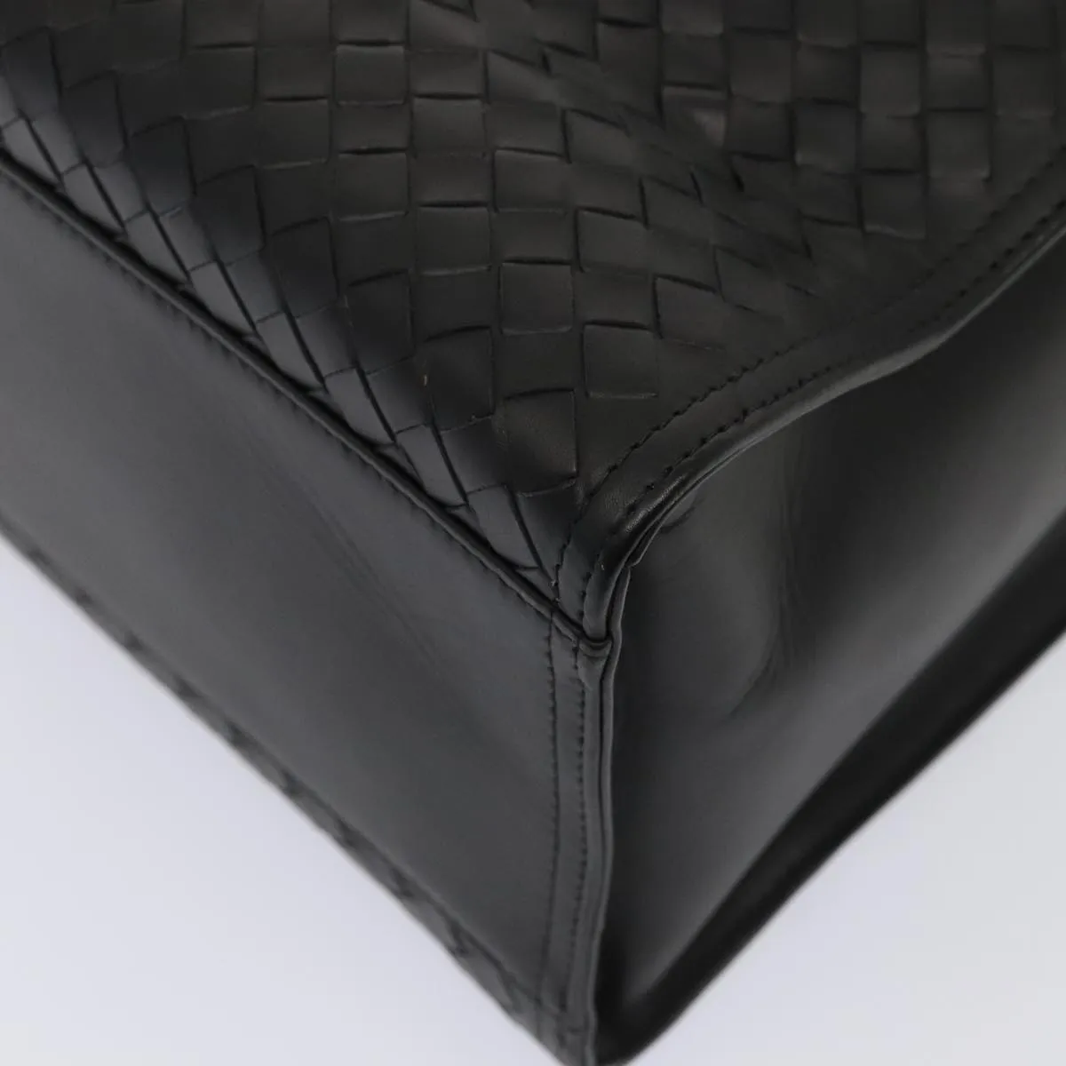 Bottega Veneta Intrecciato Black Leather Bag