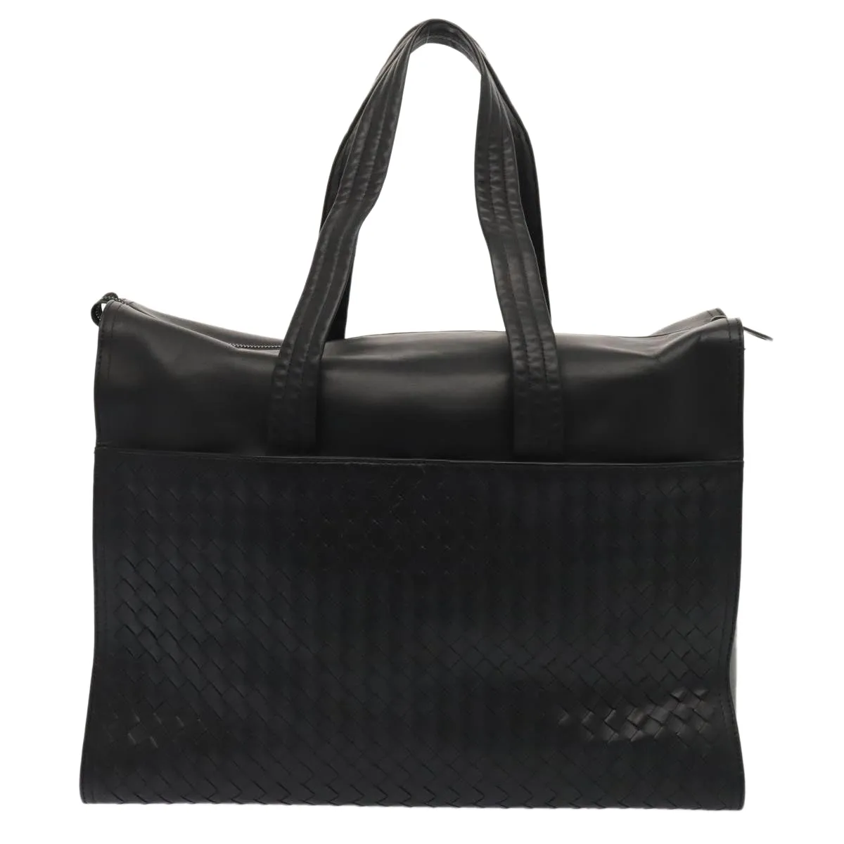 Bottega Veneta Intrecciato Black Leather Bag