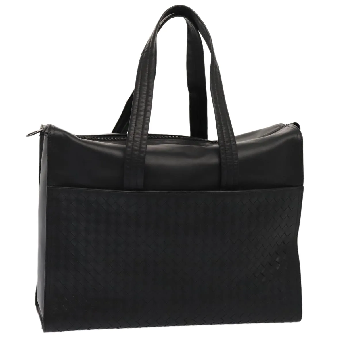 Bottega Veneta Intrecciato Black Leather Bag