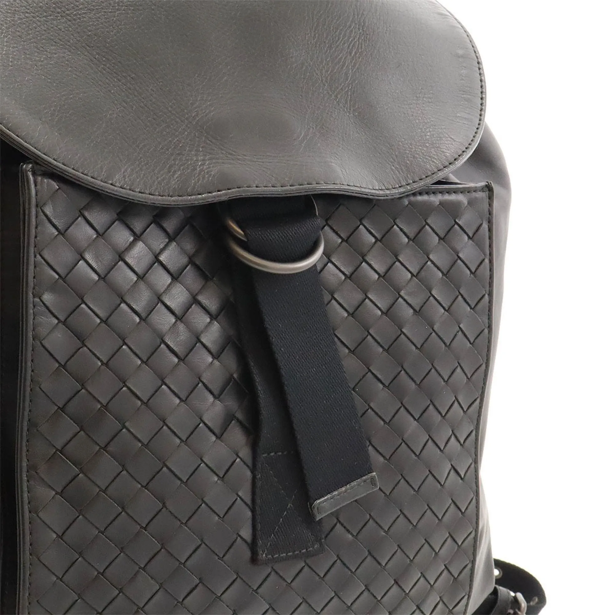 Bottega Veneta Intrecciato Black Pony-Style Calfskin Bag
