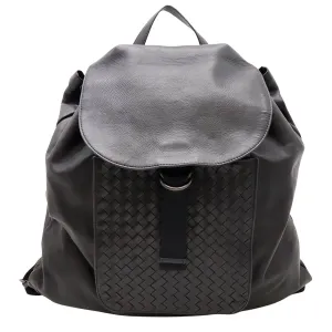 Bottega Veneta Intrecciato Black Pony-Style Calfskin Bag