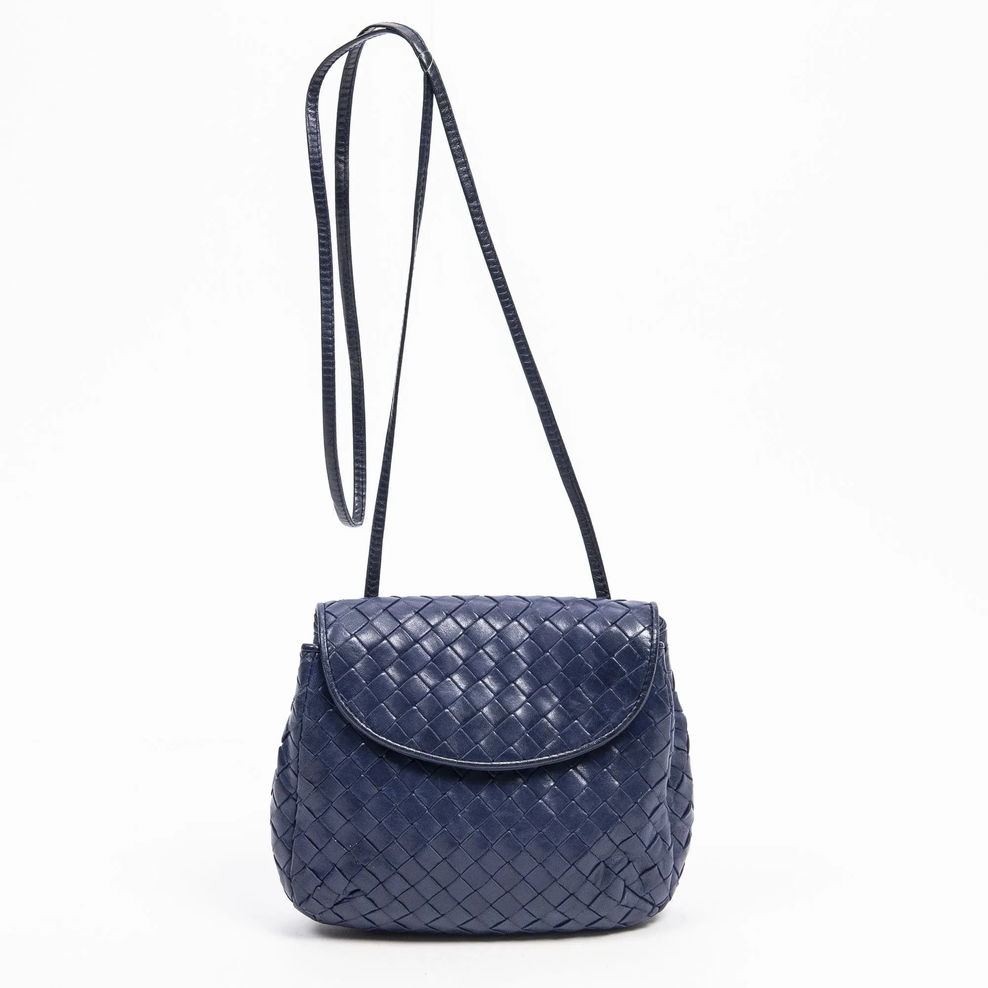 Bottega Veneta Vintage Intrecciato Mini Flap Crossbody Bag - AWL1388