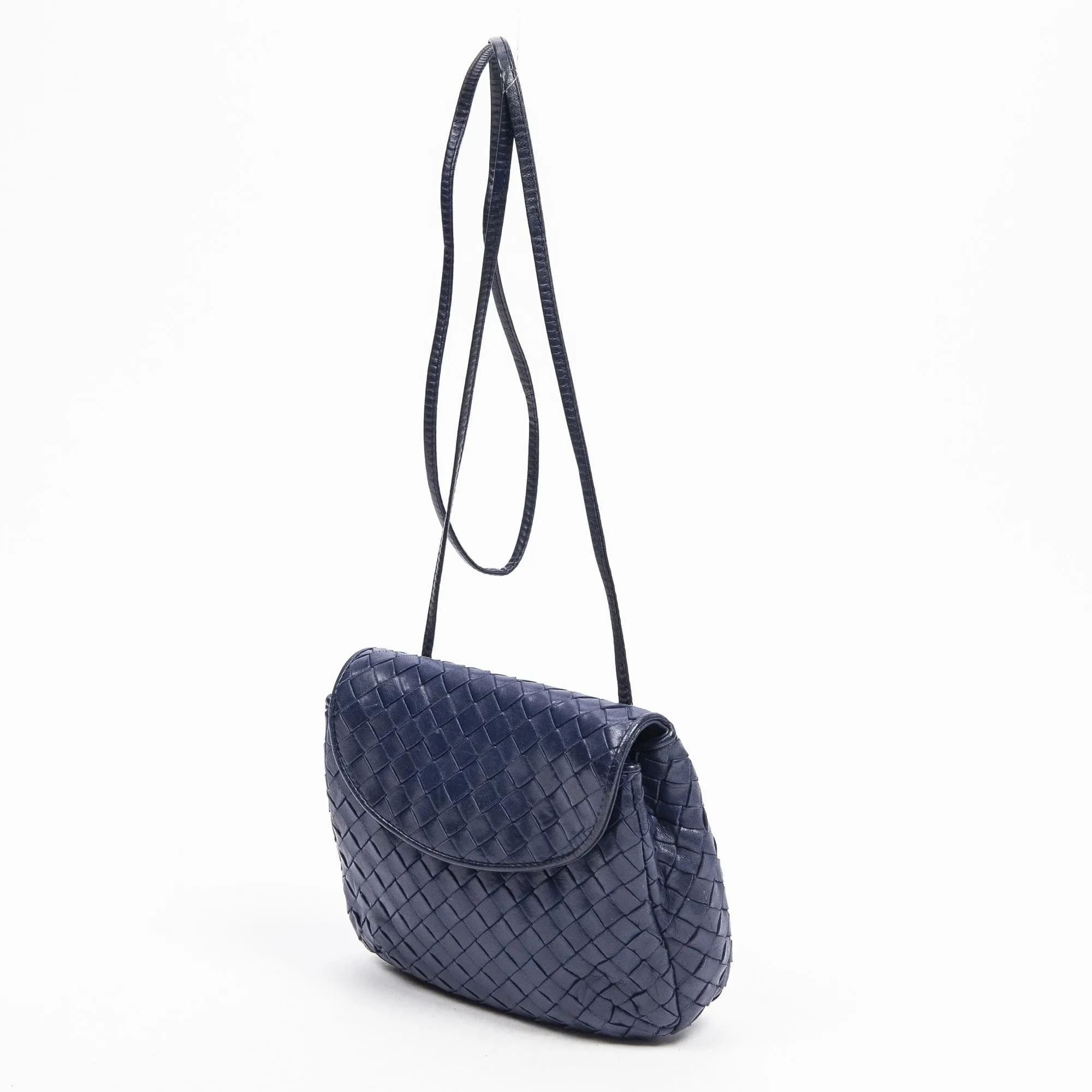 Bottega Veneta Vintage Intrecciato Mini Flap Crossbody Bag - AWL1388