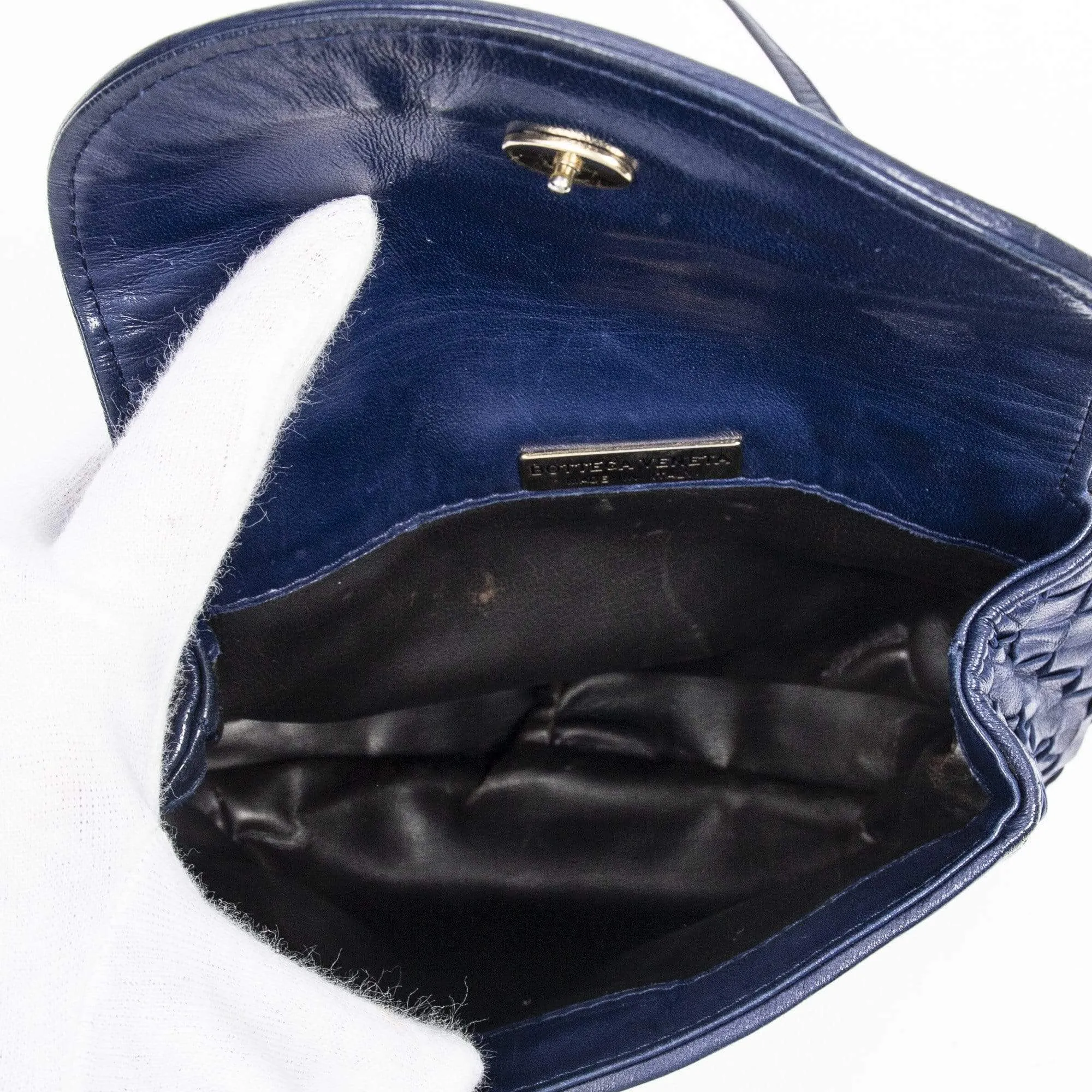 Bottega Veneta Vintage Intrecciato Mini Flap Crossbody Bag - AWL1388