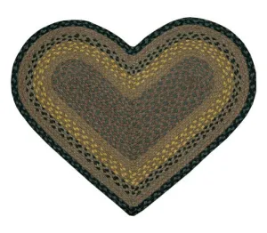 Brown/Black/Charcoal Braided Rug In Different Shapes And Sizes