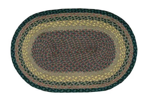 Brown/Black/Charcoal Braided Rug In Different Shapes And Sizes