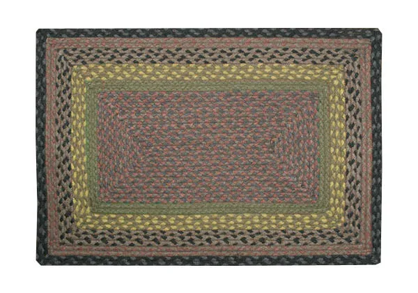 Brown/Black/Charcoal Braided Rug In Different Shapes And Sizes