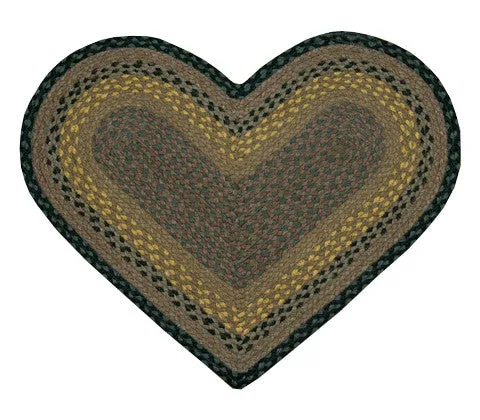 Brown/Black/Charcoal Braided Rug In Different Shapes And Sizes