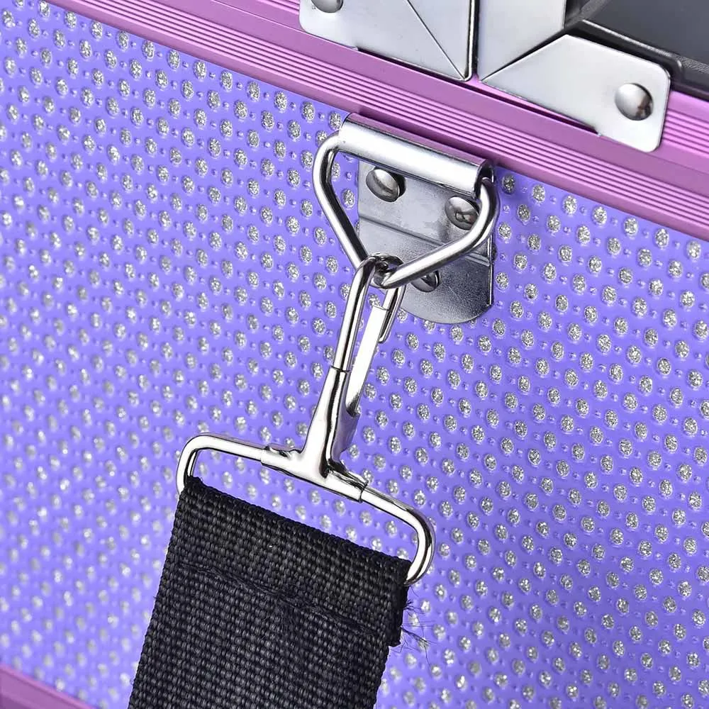 Byootique MassLux 2in1 Rolling Nail Case Diamond Shiny Purple