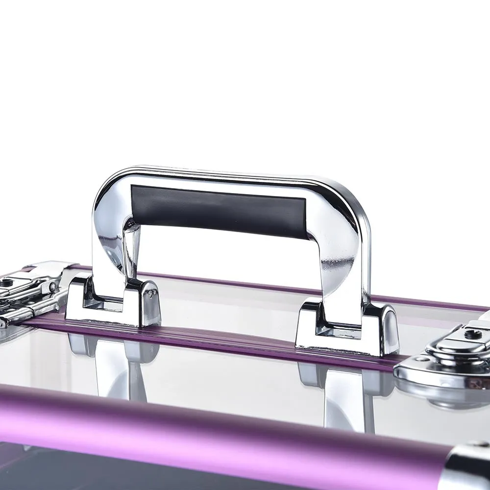 Byootique MassLux 2in1 Rolling Nail Case Diamond Shiny Purple