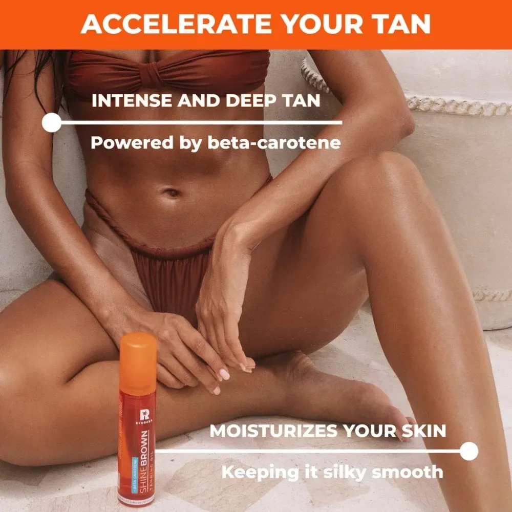 Byrokko Shine Brown Beta Carotene Tanning Maximiser Oil 150ml