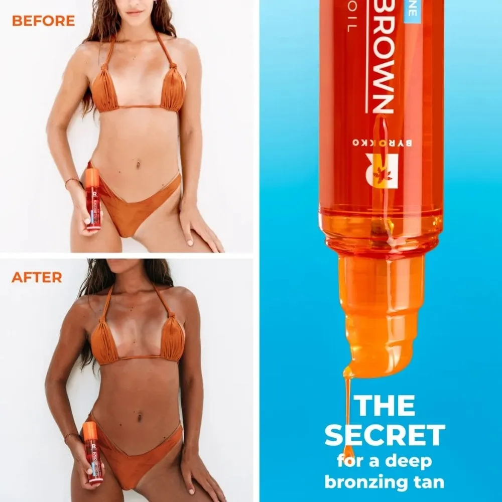 Byrokko Shine Brown Beta Carotene Tanning Maximiser Oil 150ml