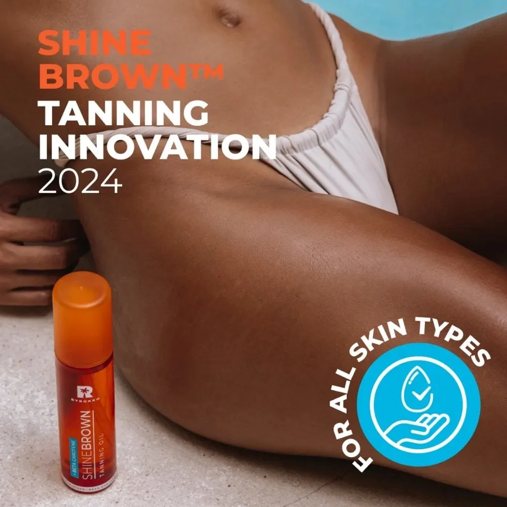 Byrokko Shine Brown Beta Carotene Tanning Maximiser Oil 150ml