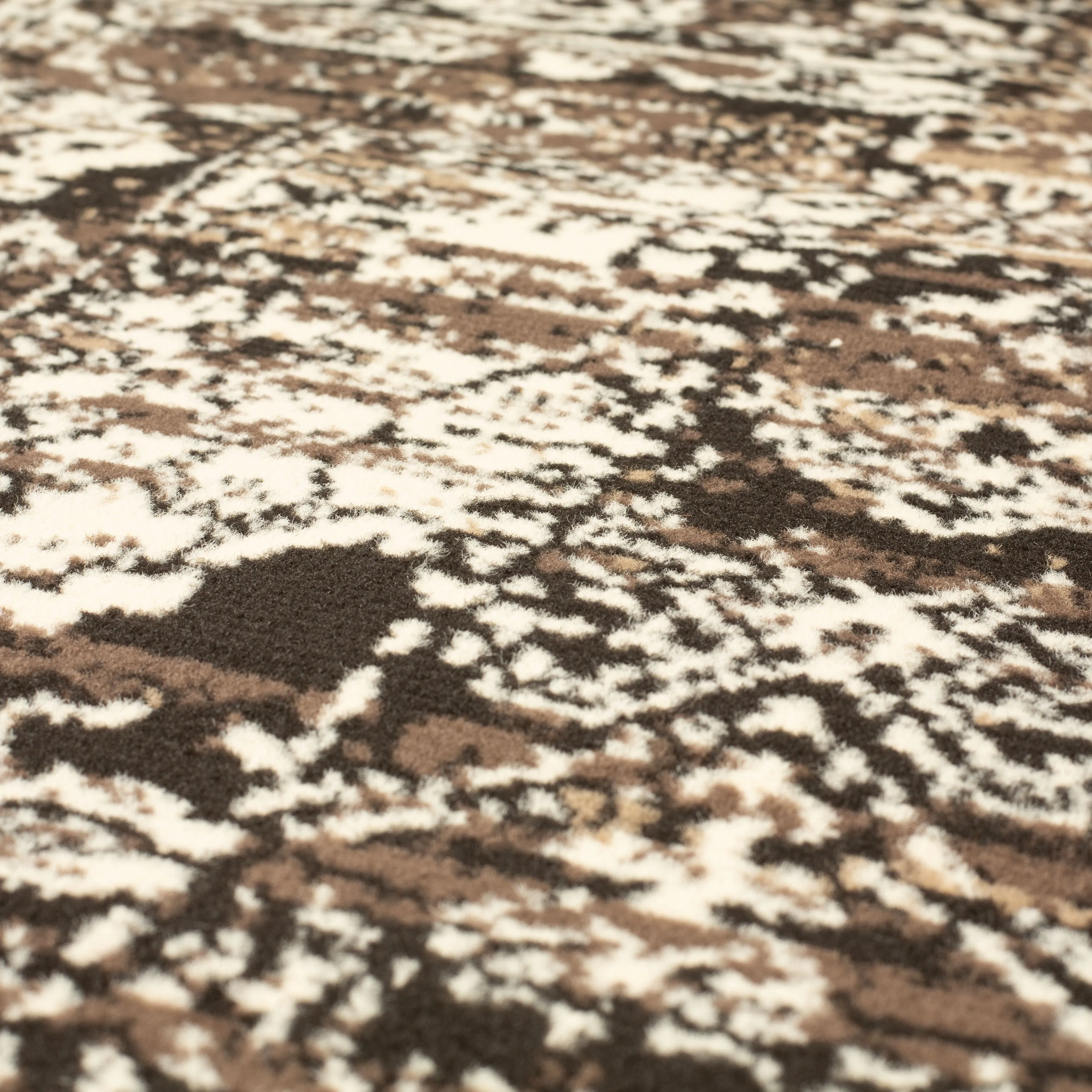 Cacao Vintage Style Patch Work Pattern Rug - Texas