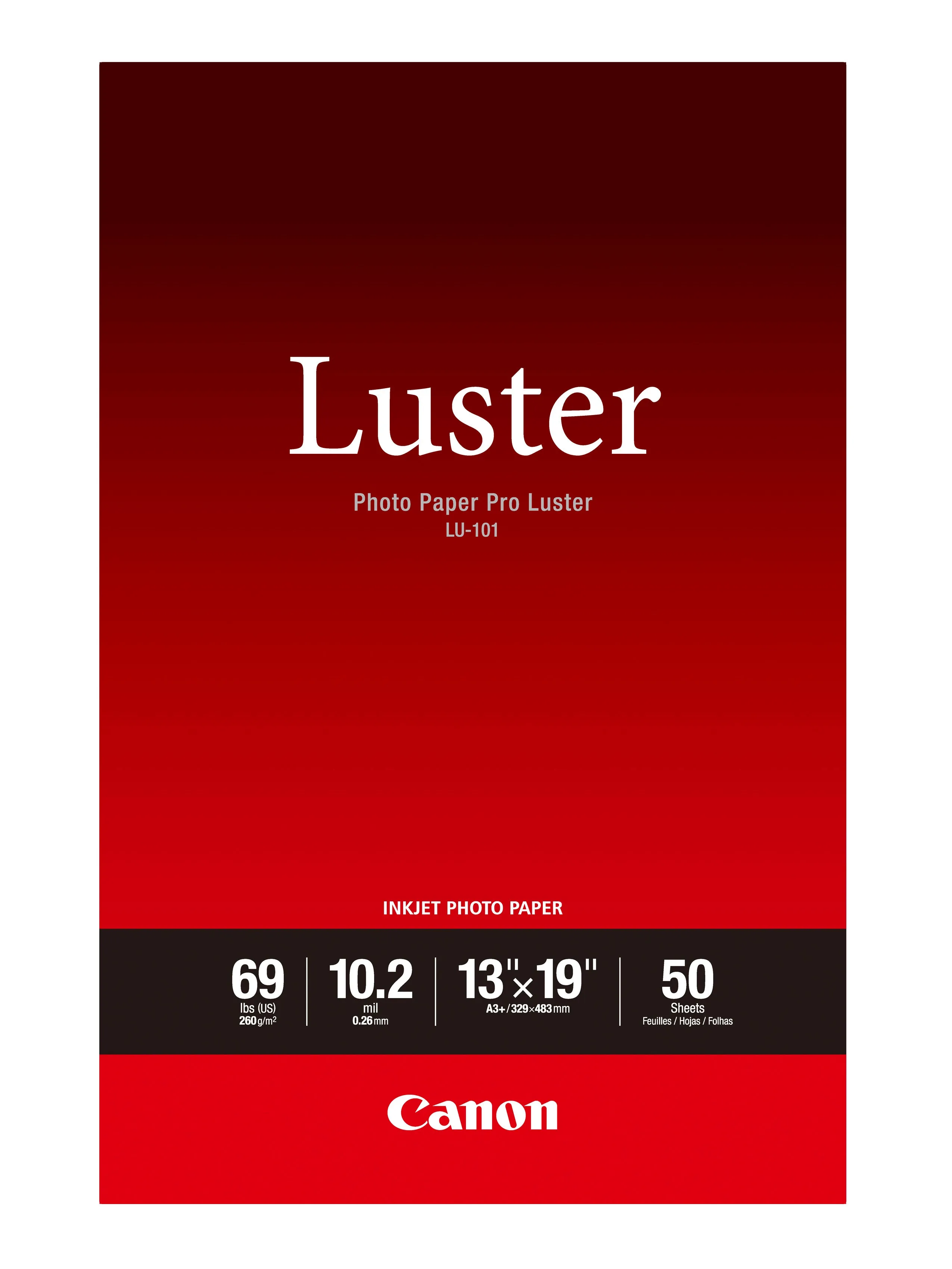 Canon Photo Paper Pro Luster (13 x 19", 50 Sheets)