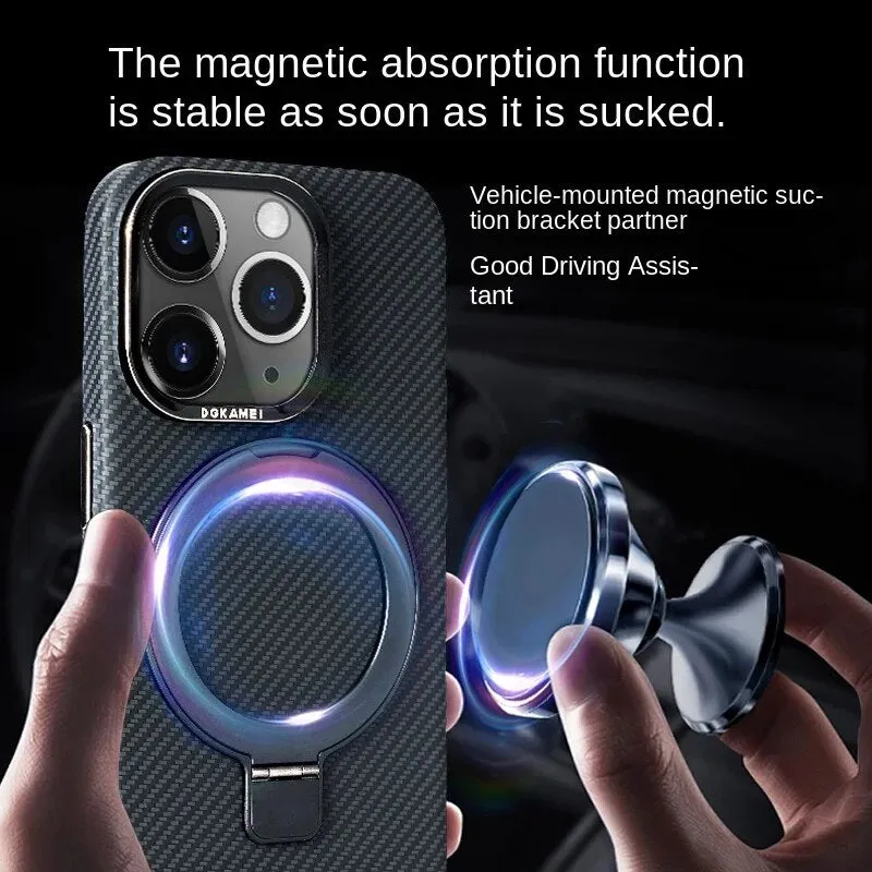 Carbon Fiber Texture Magsafe Phone Cases For iPhone