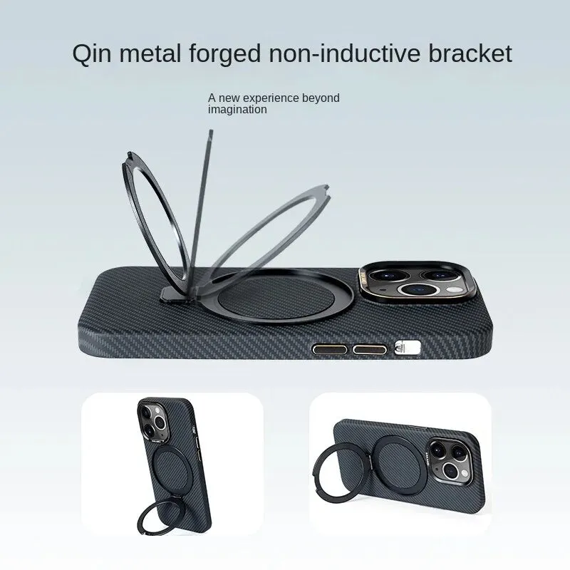Carbon Fiber Texture Magsafe Phone Cases For iPhone