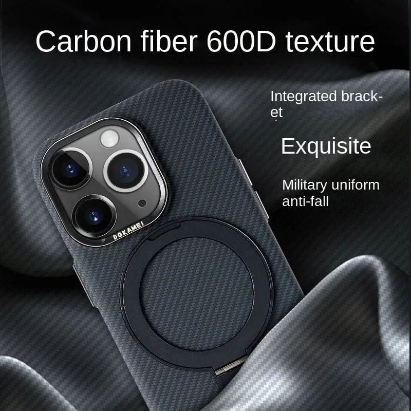 Carbon Fiber Texture Magsafe Phone Cases For iPhone