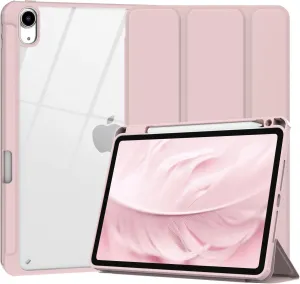 Case for Ipad 10Th Generation Case with Pencil Holder, for Ipad 10.9 Inch 10Th Gen Ipad Case 2022 with Clear Back, Stand Cover for Ipad 10Th Generation 2022, Auto Sleep/Wake, Cute Pink