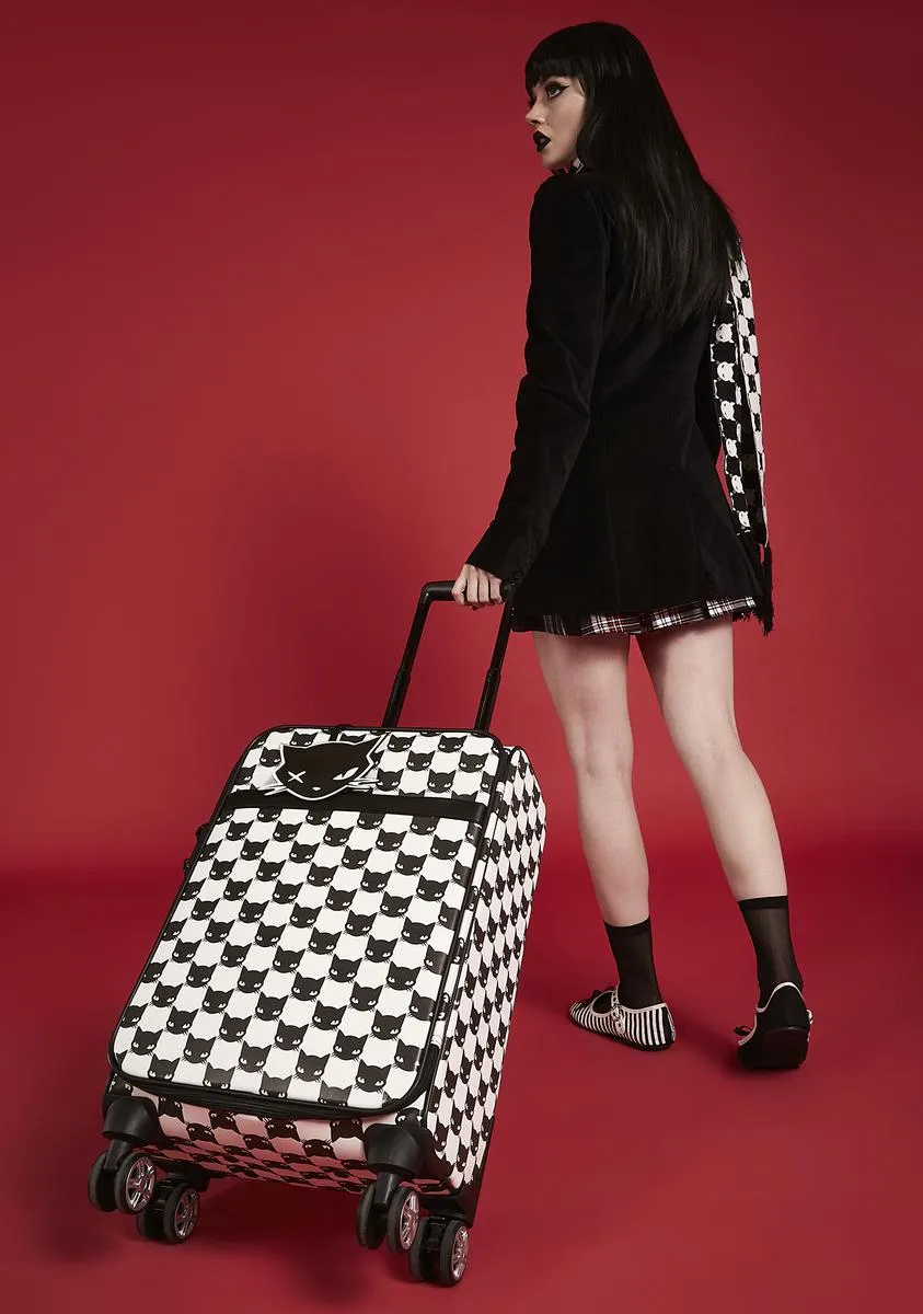 Cat Bandit Rolling Suitcase