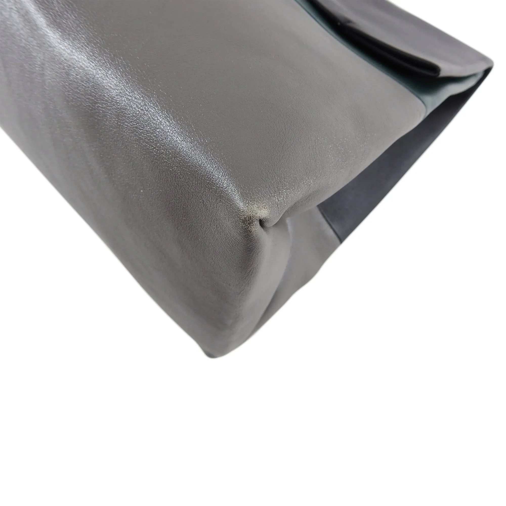 Celine Grey Green Black Tricolor All Soft Tote Bag
