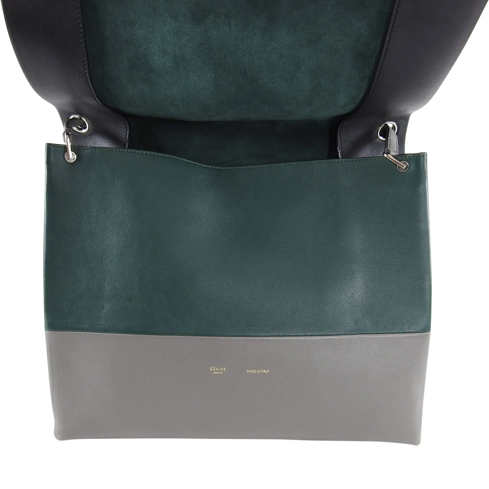 Celine Grey Green Black Tricolor All Soft Tote Bag