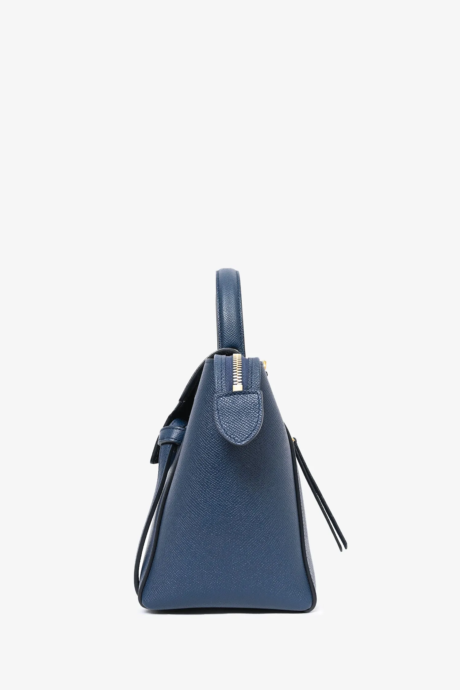 Celine Navy Grained Leather Mini Belt Bag with Strap
