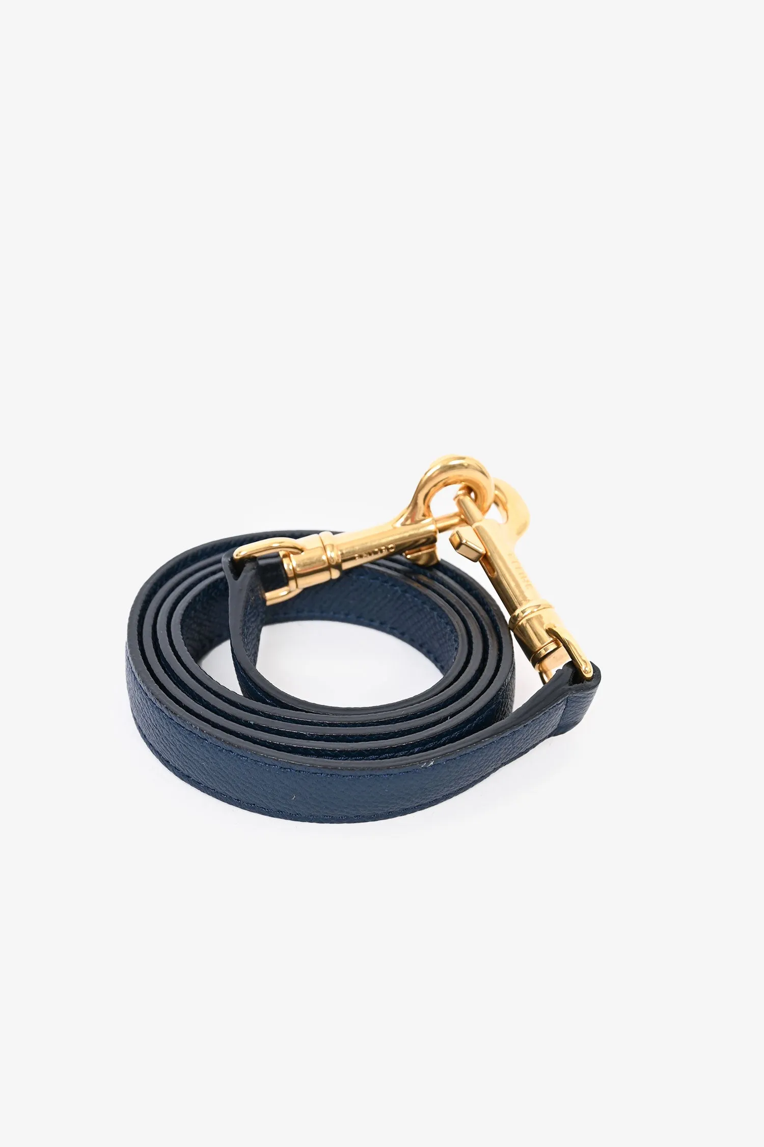 Celine Navy Grained Leather Mini Belt Bag with Strap