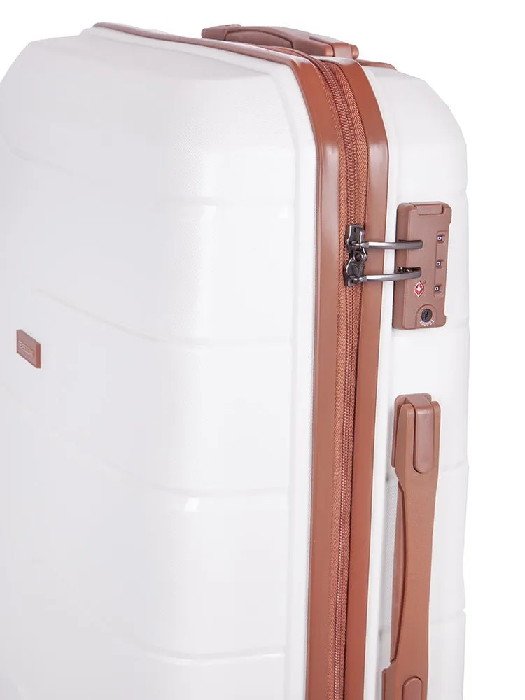 Cellini Spinn 65cm 4 Wheel Trolley Case | White