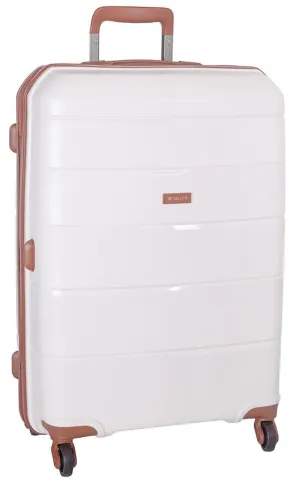 Cellini Spinn 65cm 4 Wheel Trolley Case | White