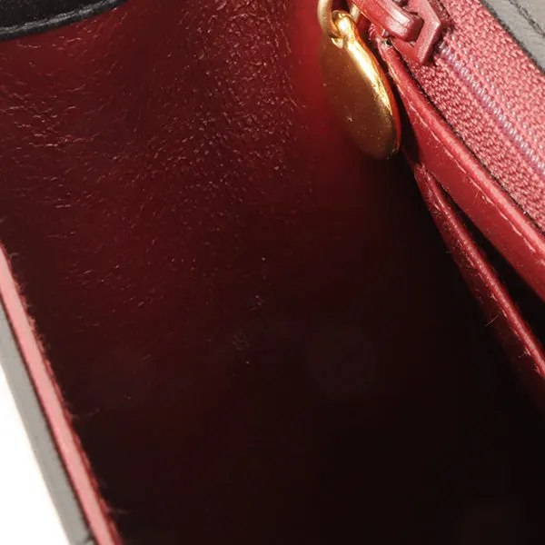 Chanel Around 1990 Made Design Flap Logo Turn Lock Chain Bag Black