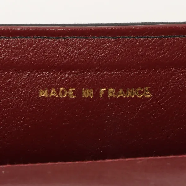 Chanel Around 1990 Made Design Flap Turn-Lock Chain Bag Black