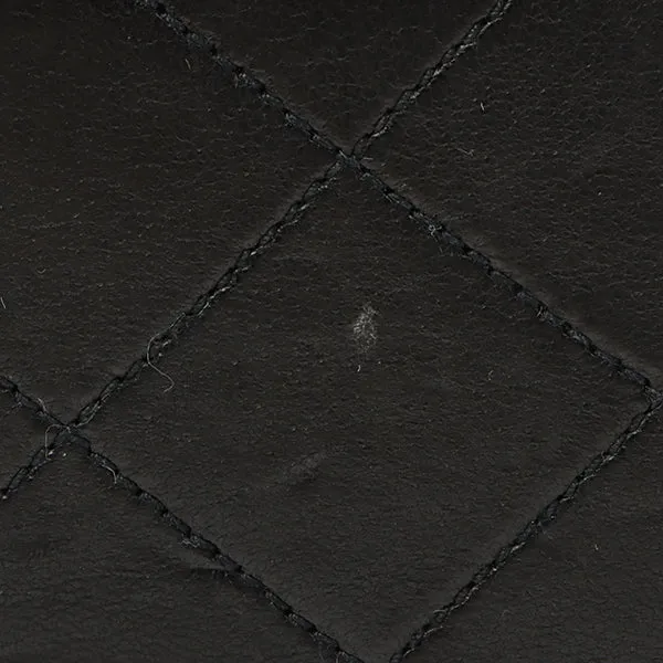 Chanel Around 1990 Made Design Flap Turn-Lock Chain Bag Black