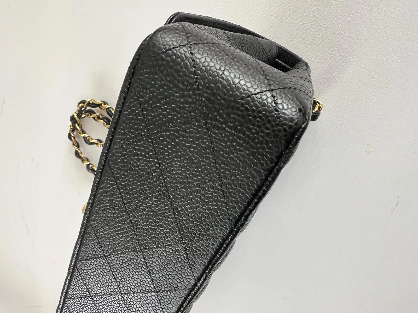 Chanel Classic Double Flap Medium in Black Caviar Leather with Gold Hardware 2021