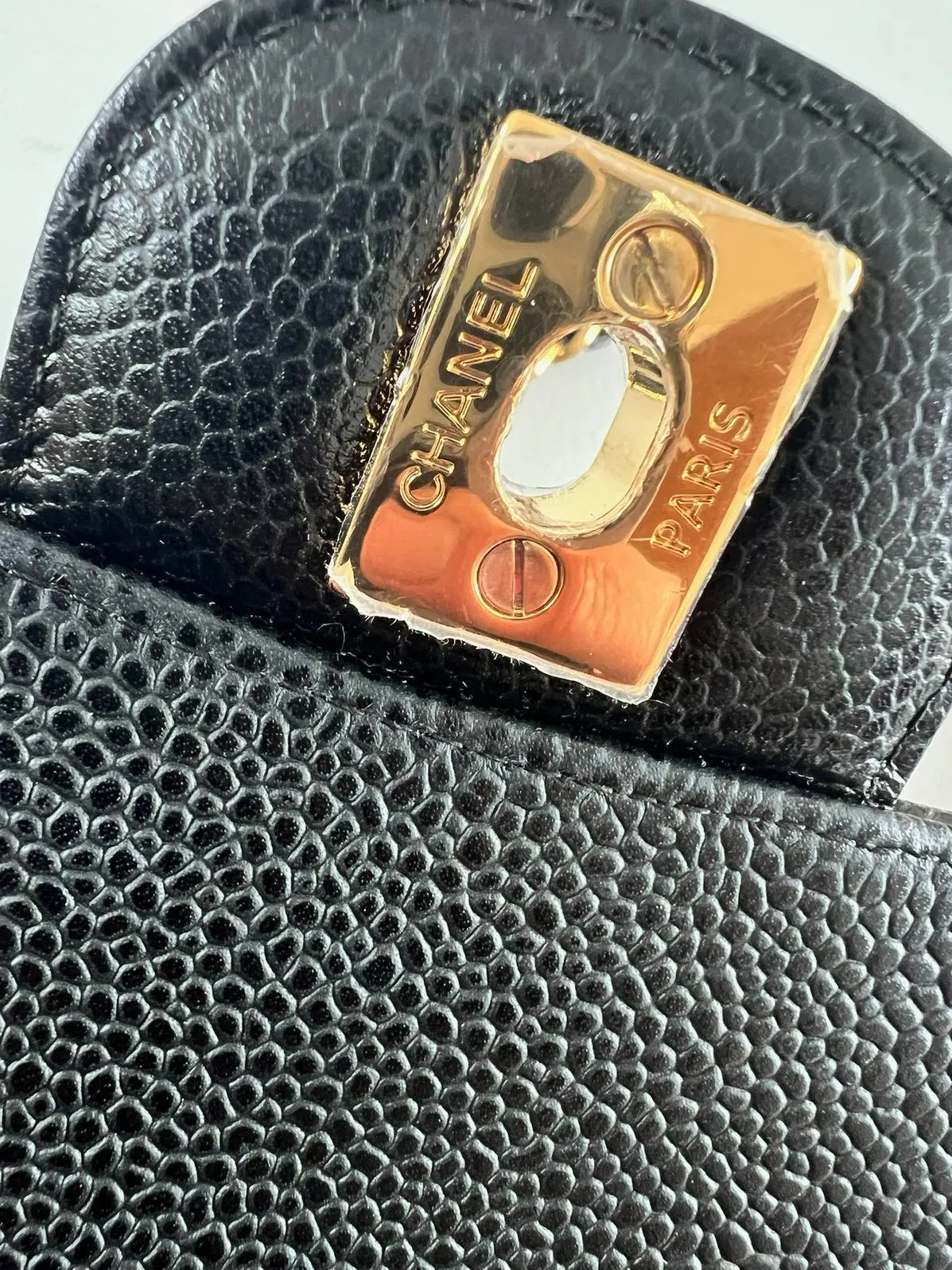 Chanel Classic Double Flap Medium in Black Caviar Leather with Gold Hardware 2021