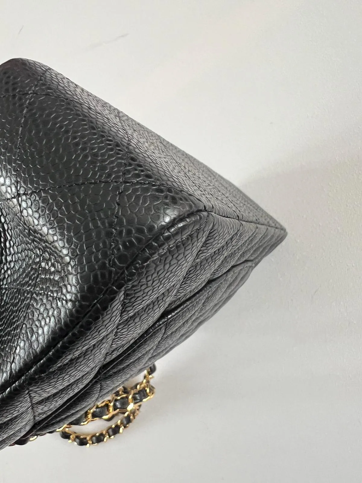 Chanel Classic Double Flap Medium in Black Caviar Leather with Gold Hardware 2021