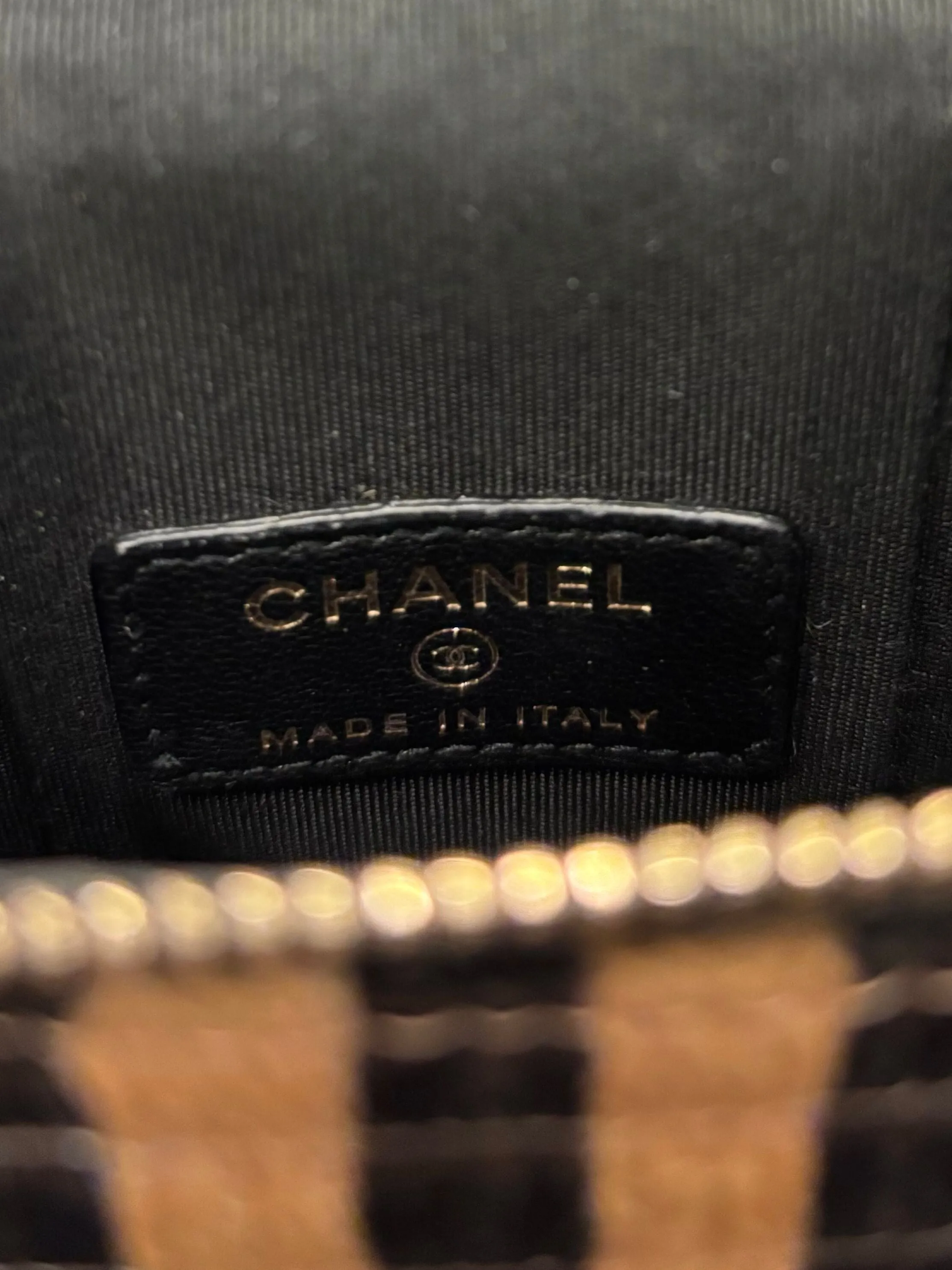 Chanel Striped Raffia Vanity 21P Crossbody Bag - Limited Edition