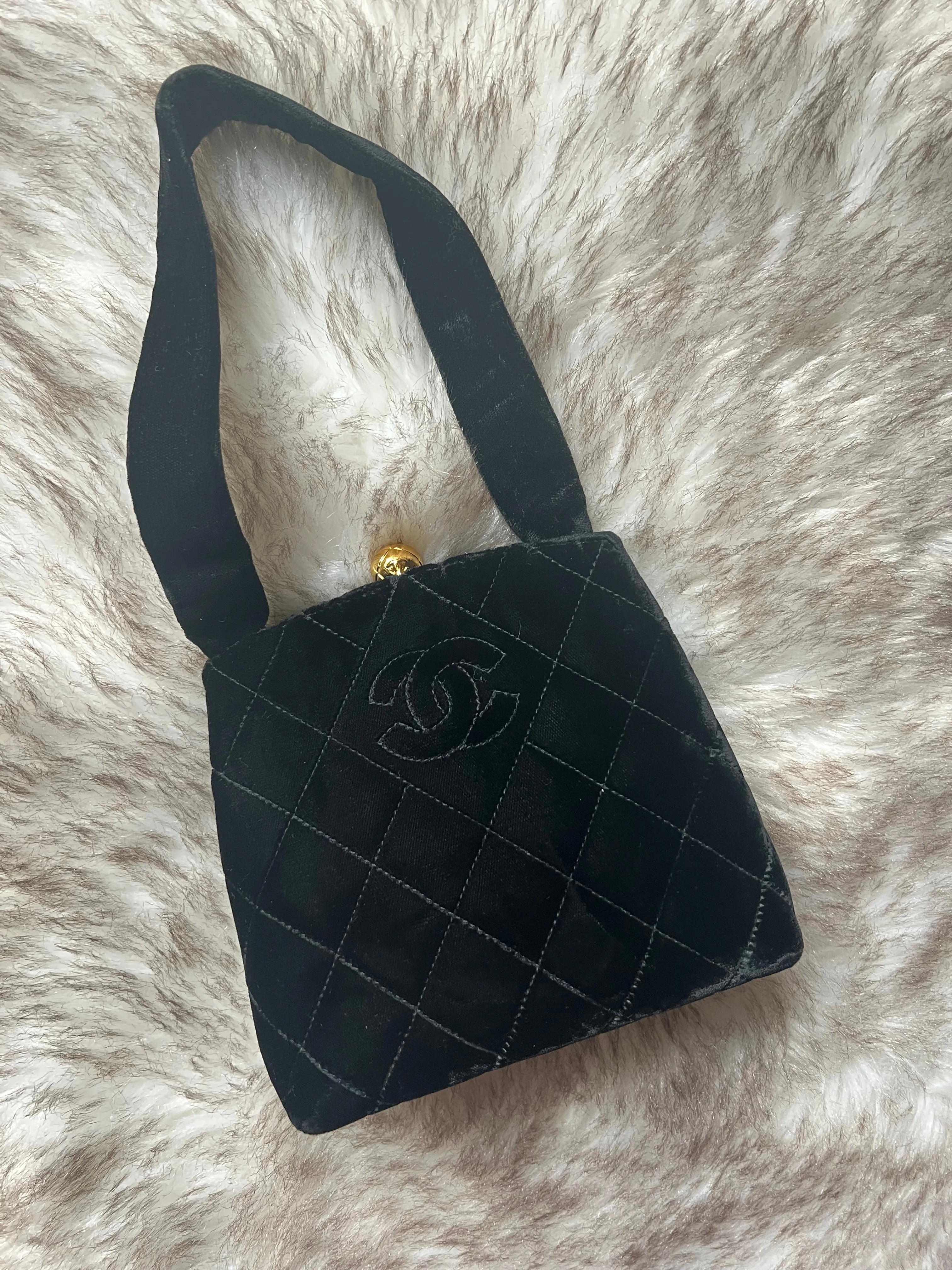 Chanel Vintage Velvet Evening Purse