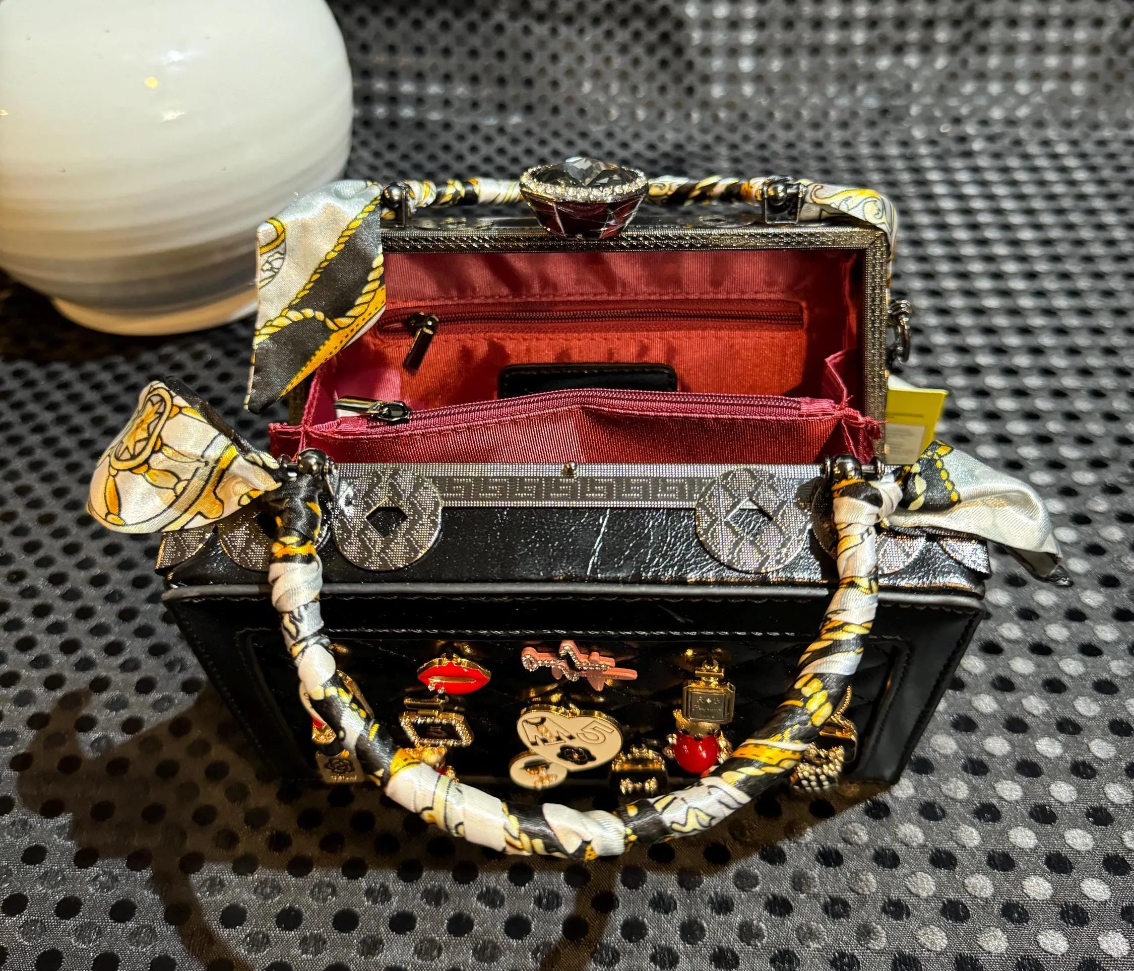 Charm Pendant Purse Vintage Clutch | Unique Evening Handbags